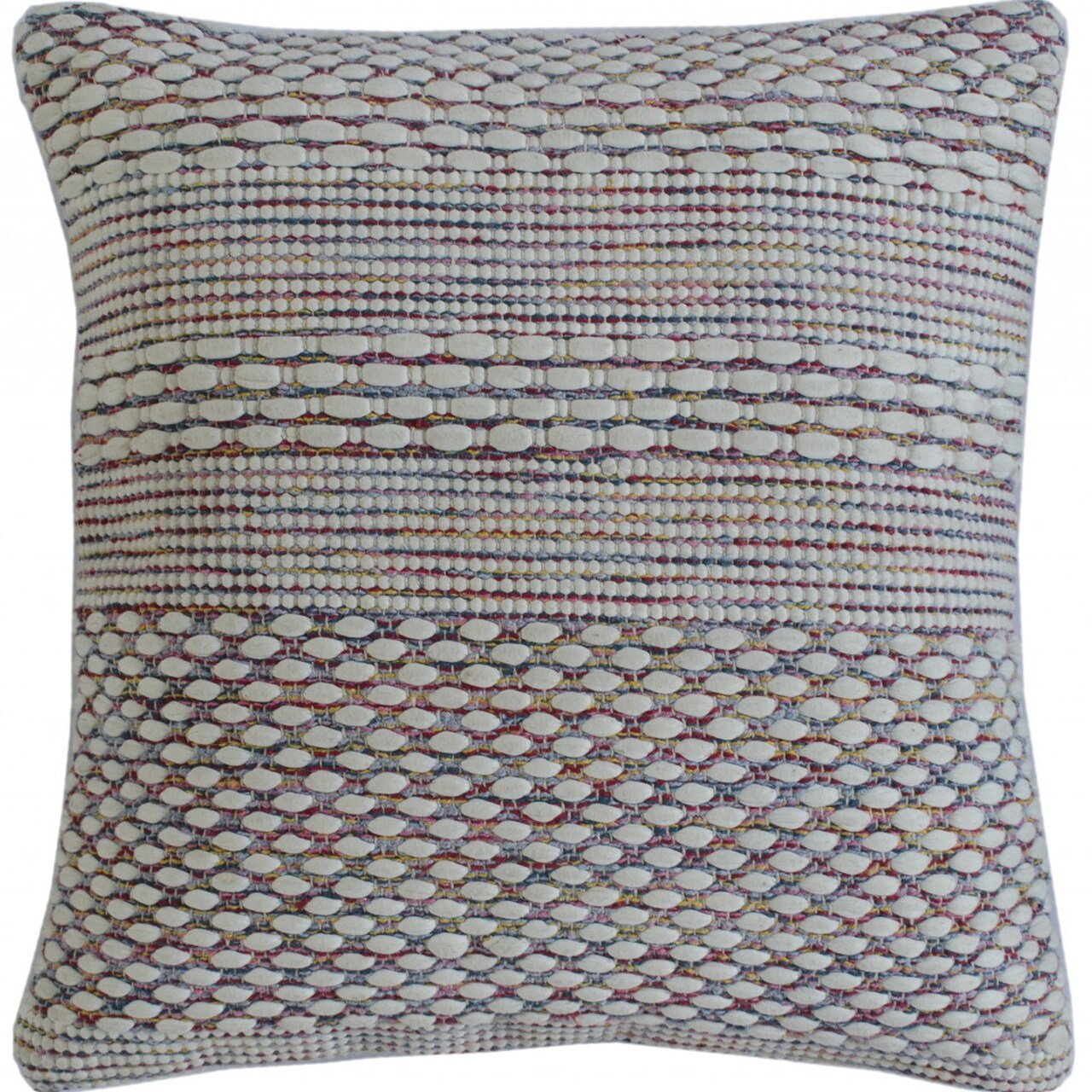 Edge Collections - 20" x 20" - Multi - Geometric Decorative Throw Pillow for Stylish Accents - 1 Piece
